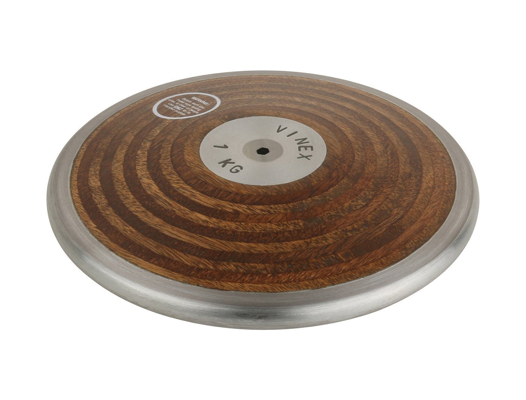 Vinex Diskuswerfen - Wurfdiskus Holz für Wettkampf und Training - 0,75 kg - 1,00 kg - 1,50 kg - 1,75