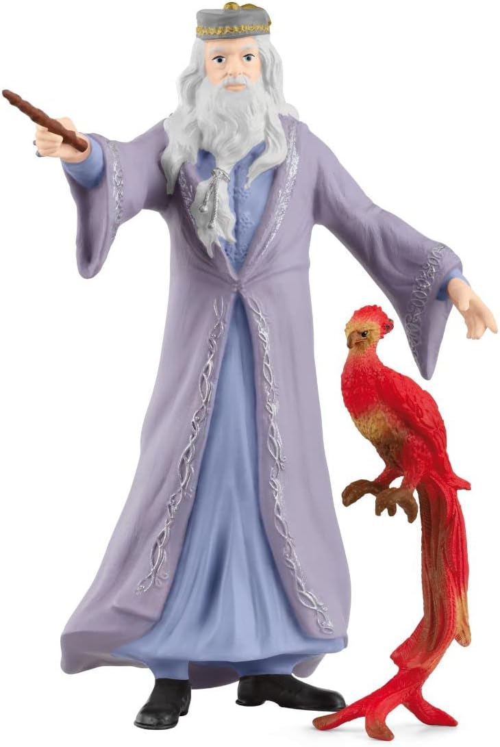 schleich 42637 Dumbledore & Fawkes, ab 6 Jahren, HARRY POTTER - Spielfigur, 11 x 4 x 12 cm