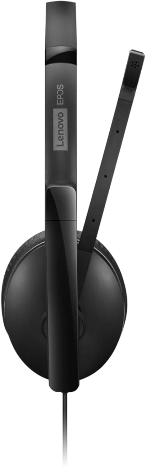 Lenovo Gen 2 - Headset - On-Ear - kabelgebunden - USB-C - Schwarz - Zoom Certified