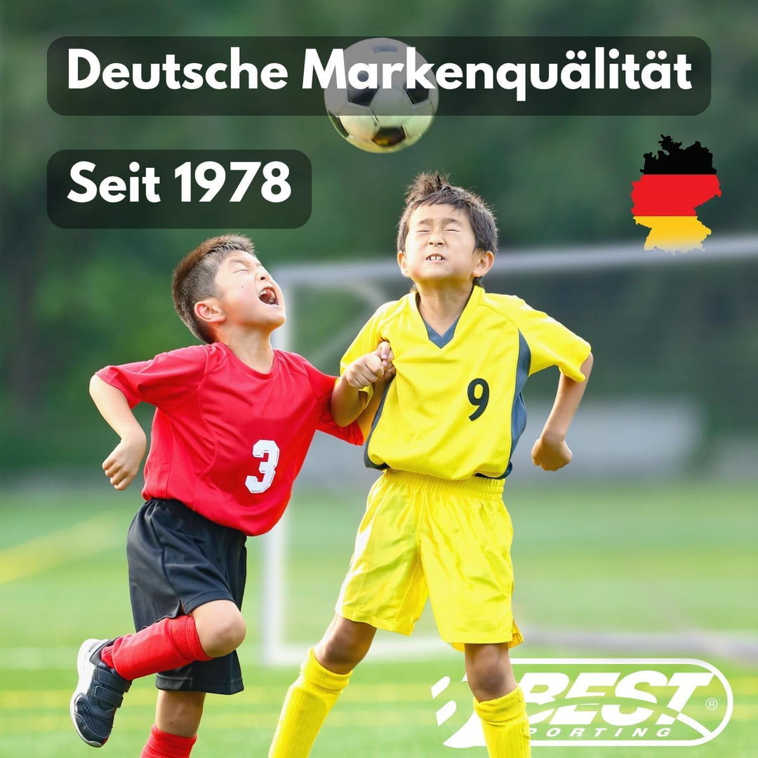 Best Sporting Fussballtor Rebound 213 x 153 x 76 cm I Fussball Tor mit Netz &amp; Rückprallwand I Reboun