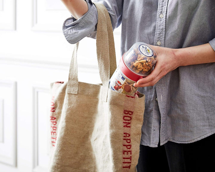 Lock & Lock Two-Way Müsli-to-go-Becher aus Kunststoff – 3er Vorratsdosen Set – Kleine Lunchbox mit S