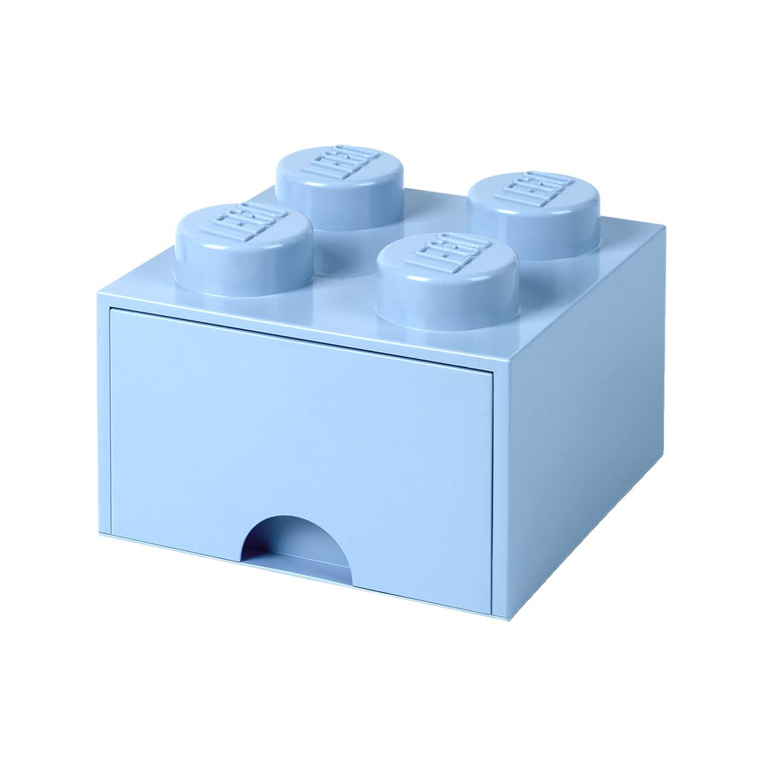 Room Copenhagen Schublade Brick drawer 4", Plastik, Hellblau, 25 x 25 x 18 cm Legion/Light Royal Blu