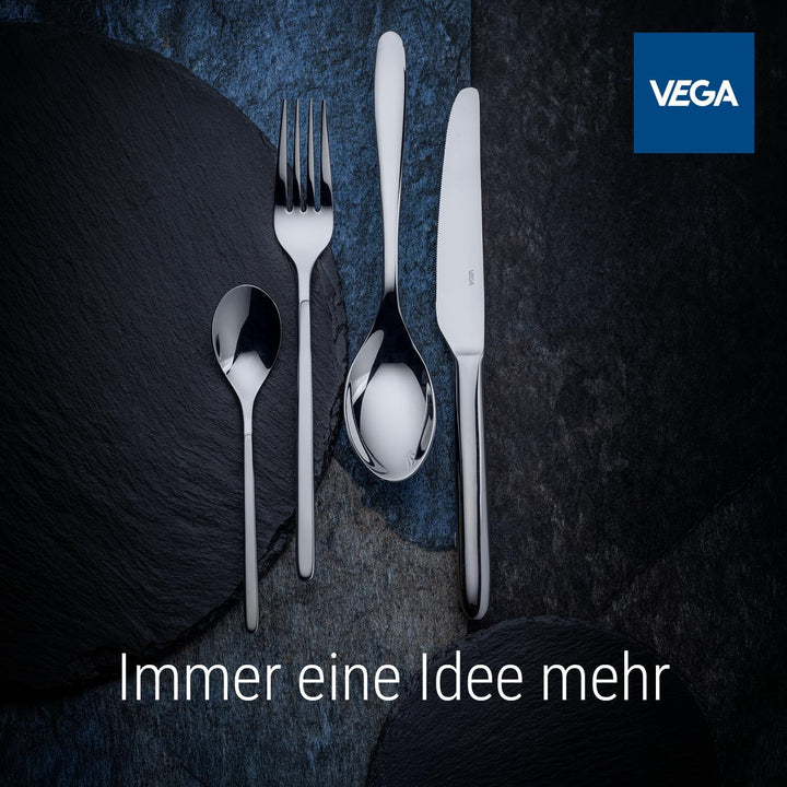 VEGA Grenoble Besteckset 30-teilig für 6 Personen, Silber | Edelstahl 18/10, Hochglanzpoliert, Spülm