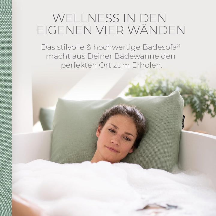 BADESOFA® Badewannen-Kissen S | Premium-Qualität | Bequemes Wannen-Kissen | Schnelltrocknend | Made