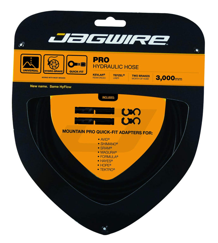 Jagwire Bremsleitungset Hyflow (Teflon/Kevlar) 3000mm, schwarz, 18009400, Schwarz