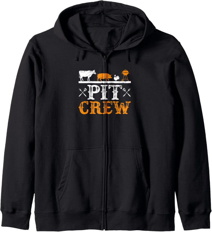 Pit Crew Funny Barbeque Party BBQ Smoker Grillmaster Meat Kapuzenjacke
