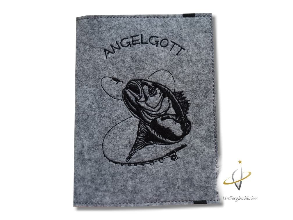 Hülle für den Angelpass/Angelschein personalisierbar *Angelgott*