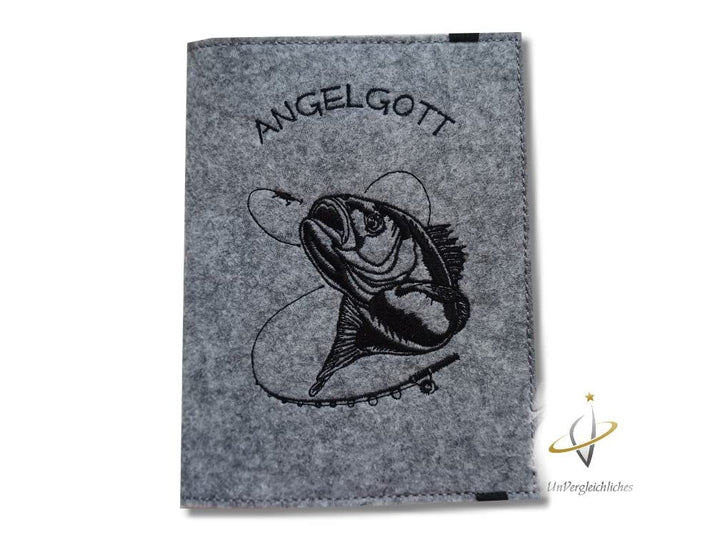 Hülle für den Angelpass/Angelschein personalisierbar *Angelgott*