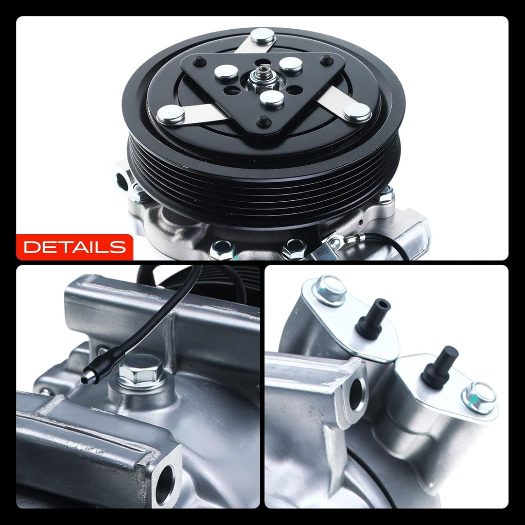 Frankberg Klimakompressor Klimaanlage 2-Polig für Clio II BB CB 1.9L 1998-2005 Kangoo KC0/1 1.9L 199