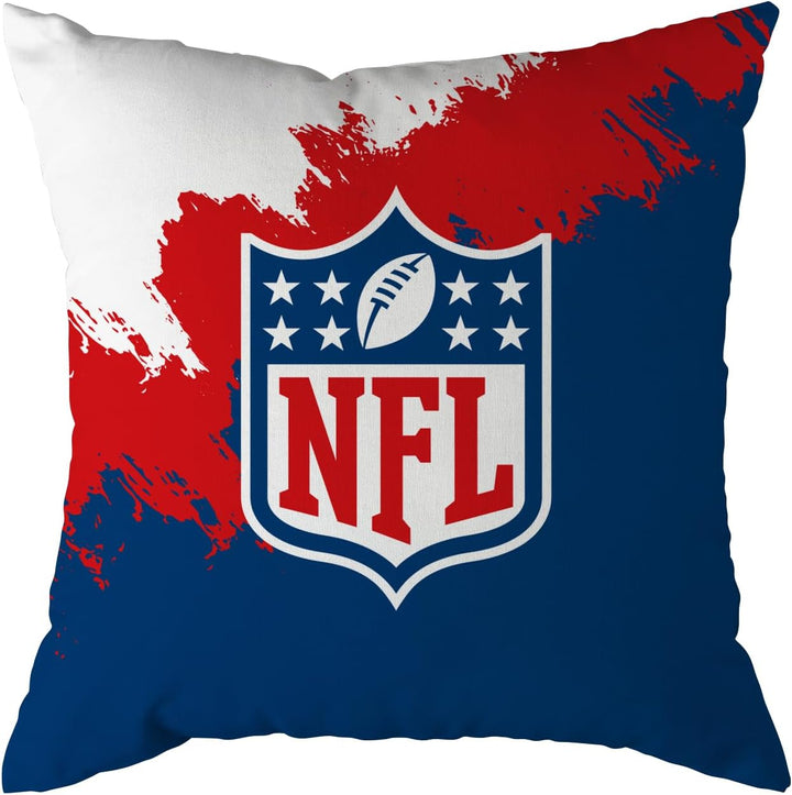 NFL Kissen Shield Schild Logo Football Cushion Brush Pillow Sofakissen 50x50cm