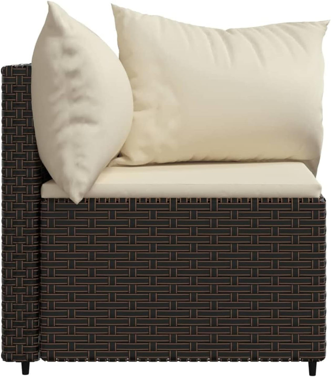 Yolola Poly-Rattan 2-Sitzer Balkonsofa | Balkonmöbel Kleiner Balkon | Gartensofa Set | Rattan Garten