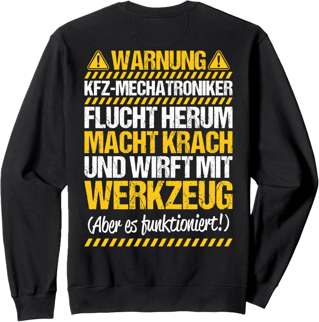 Wirft Mit Werkzeug KFZ-Mechatroniker Sweatshirt