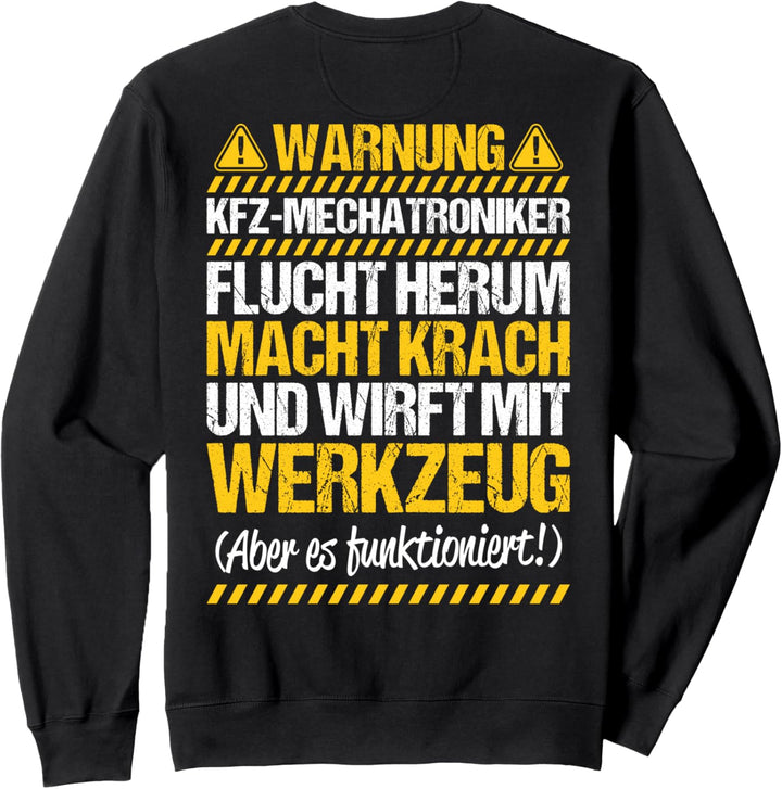 Wirft Mit Werkzeug KFZ-Mechatroniker Sweatshirt