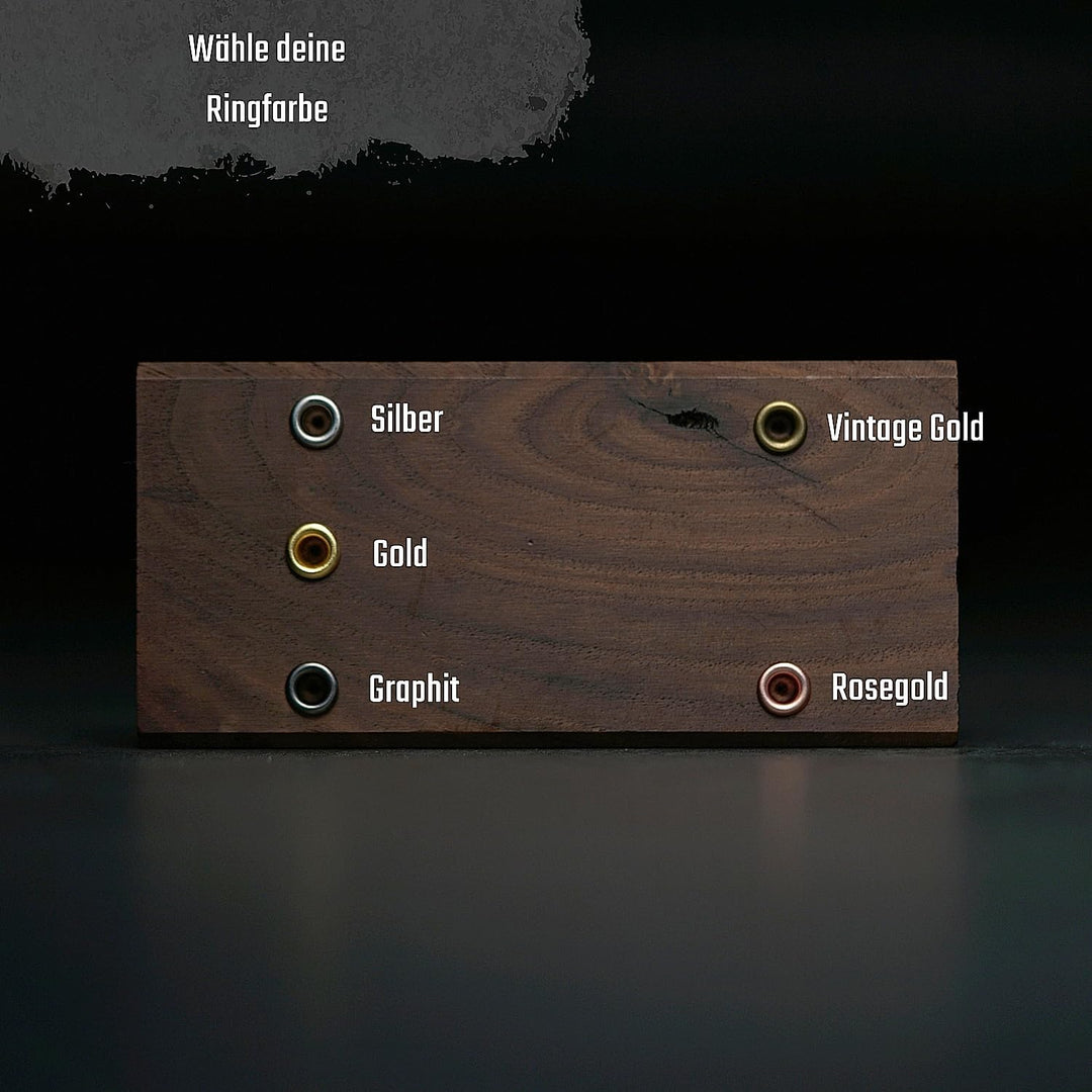 WaveB4 Dartpfeil Halter personalisiert aus Holz mit Gravur – handgemacht aus Eiche oder Nussbaum | D