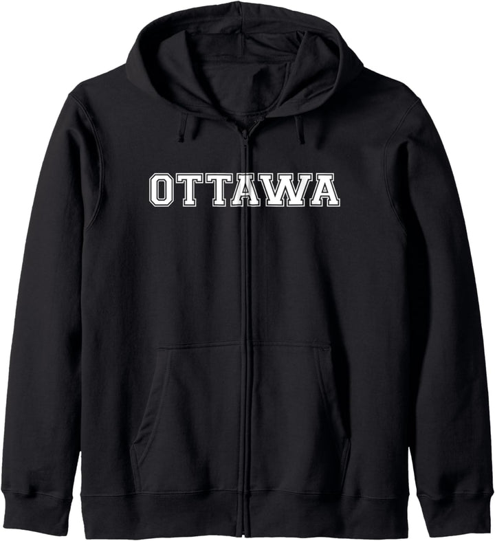 College University Style Ottawa Canada North Sport Geschenk Kapuzenjacke