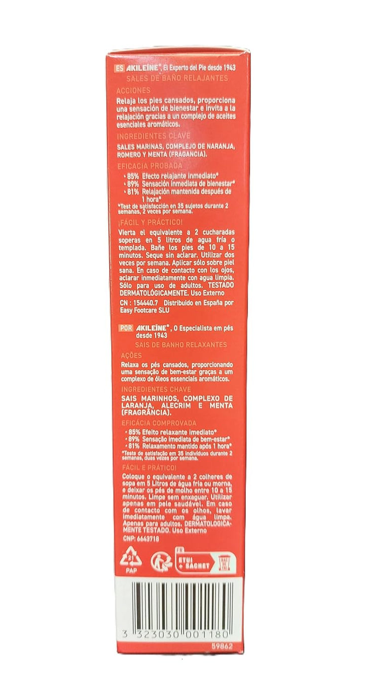 AKILEÏNE - Entspannendes Badesalz – 2 Beutel mit 150 g.