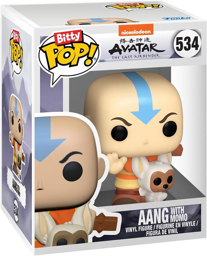 Funko Bitty Pop! Avatar: TLA - Aang 4PK - Aang with Momo, Appa, Toph und eine Überraschungs-Mini-Fig