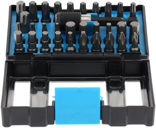 GEDORE Bit-Box Industrie, 32-teilig, Bit-Set mit Bit-Halter und Schraubendrehereinsätzen, 1/4", 6,3