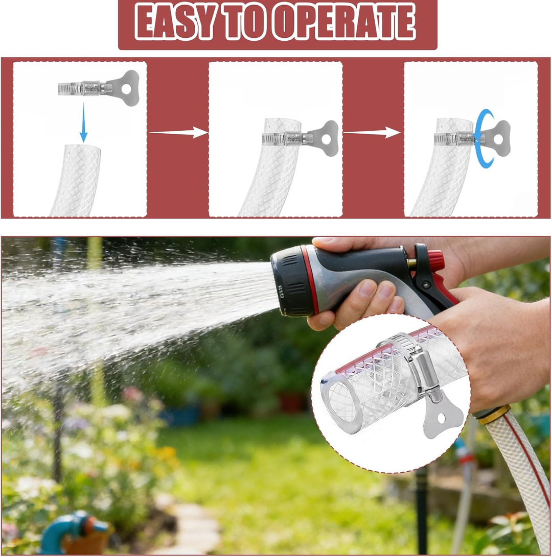 Trinkwasserschlauch PVC 25×33 mm – Robuster Wasserschlauch mit Gewebeverstärkung für Garten, Haushal