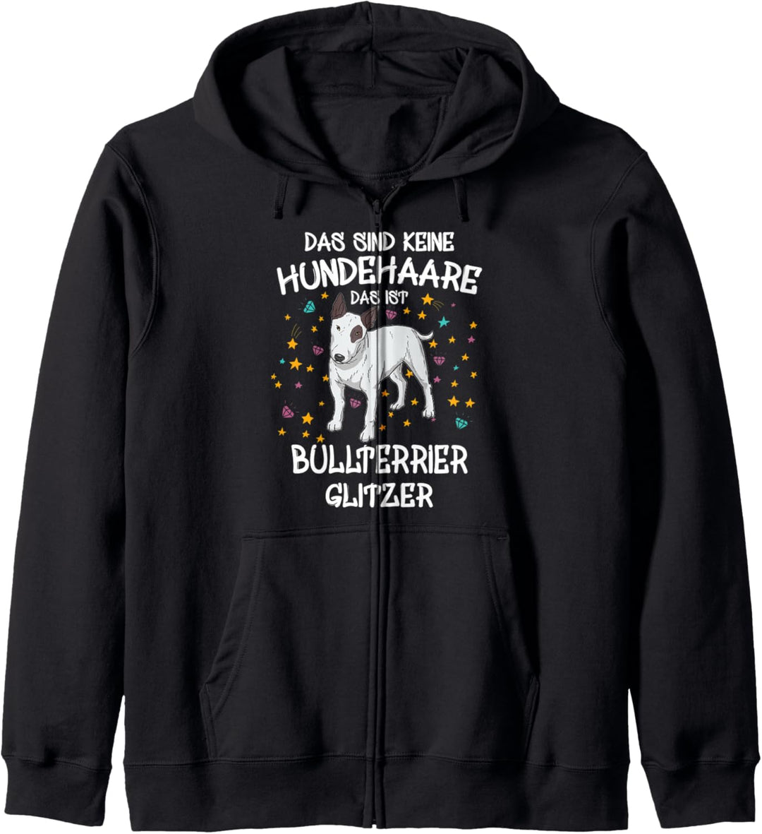 Bullterrier Glitzer Hundebesitzer Hundehalter Geschenk Hunde Kapuzenjacke
