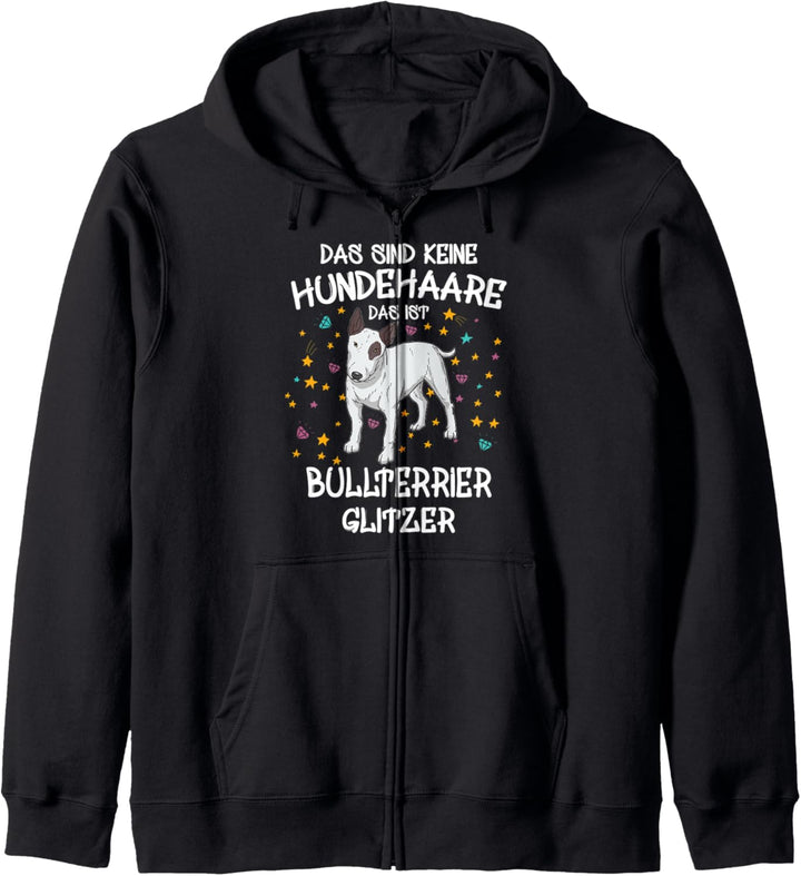 Bullterrier Glitzer Hundebesitzer Hundehalter Geschenk Hunde Kapuzenjacke