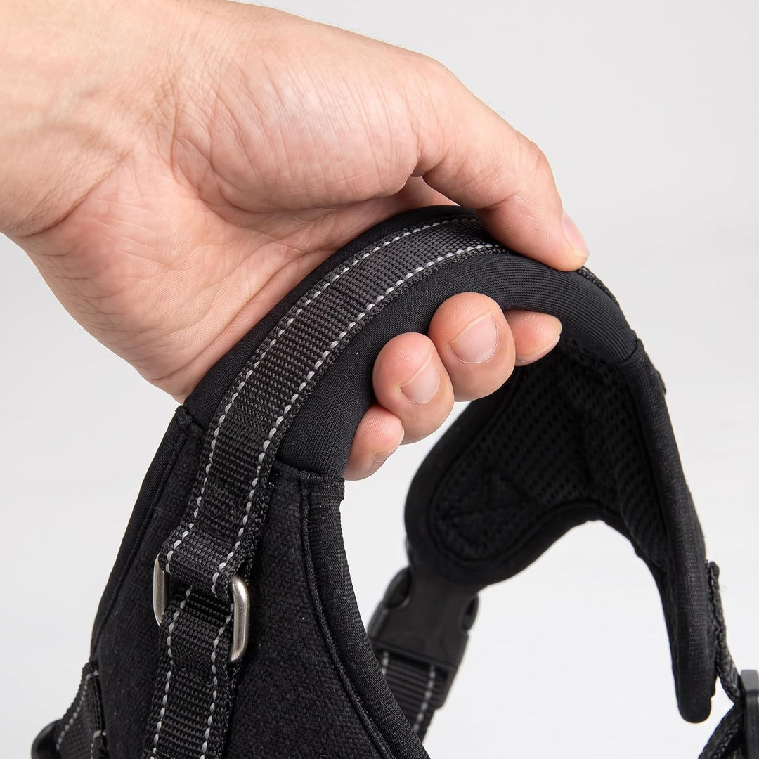 Hundegeschirr XL Anti-Zug mit gepolstertem Griff &amp; Reflektoren für grosse Hunde - Brustgeschirr stuf