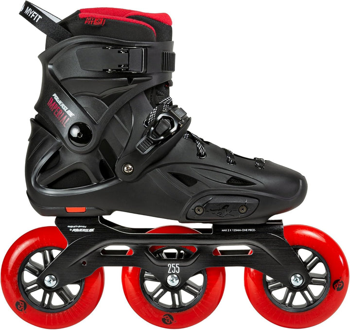 Powerslide Inline Skate Imperial Black Red 110, für Urban und Fitness, für Damen und Herren 39-40, 3
