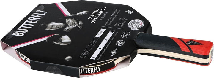 Butterfly® Dimitrij Ovtcharov Black Tischtennisschläger | Eva-Technologie | ITTF zertifizierter Waka