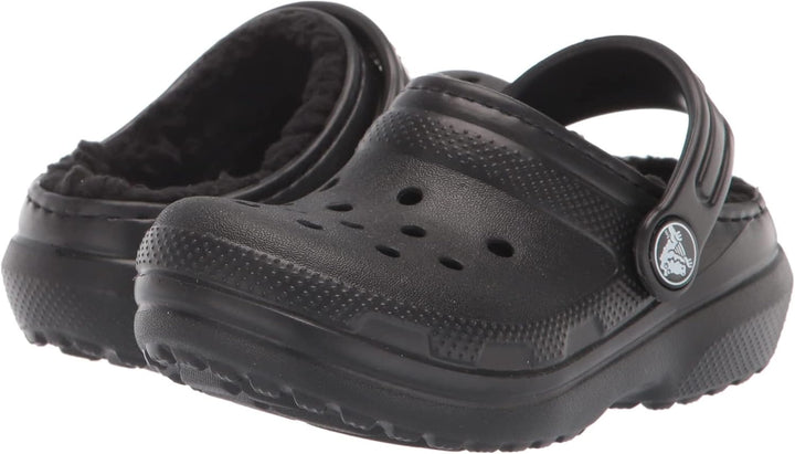 Crocs Unisex Kinder Classic Lined Clog K 29/30 EU Schwarz, 29/30 EU Schwarz