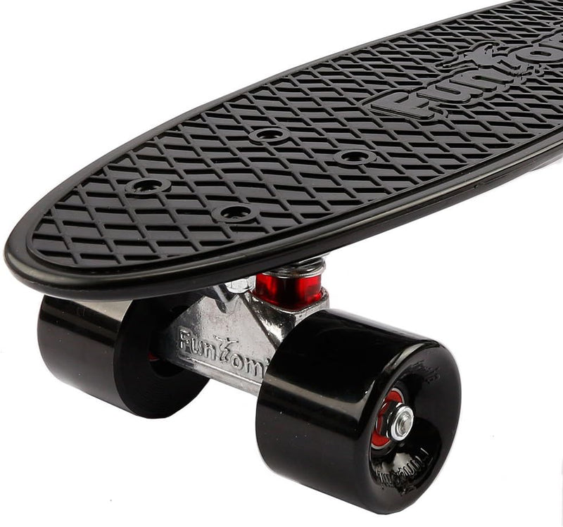 FunTomia Kinder Skateboard Cruiserboard Miniboard 57cm mit oder ohne LED Leuchtrollen Alu Truck Mach