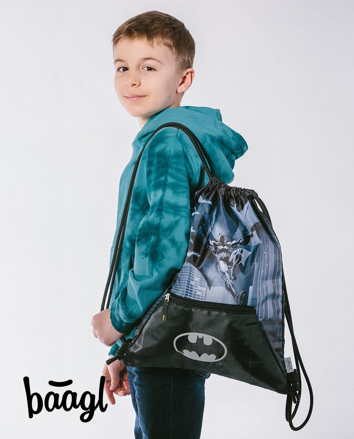 Baagl Schulranzen Jungen Set 3 Teilig, Zippy Schultasche ab 1. Klasse, Grundschule Ranzen mit Brustg