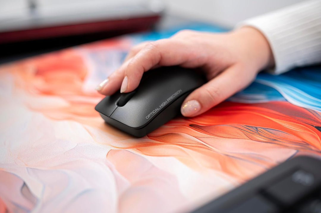 CHERRY DW 3000, Kabelloses Tastatur-Maus-Set, Slowenisches Layout (QWERTZ), 2,4 GHz Funk, Flaches De