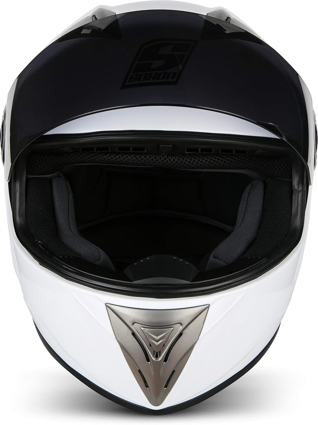 Soxon® ST-550 „Snow“ · Integral-Helm · Full-Face Motorrad-Helm Roller-Helm Scooter-Helm Cruiser Stur