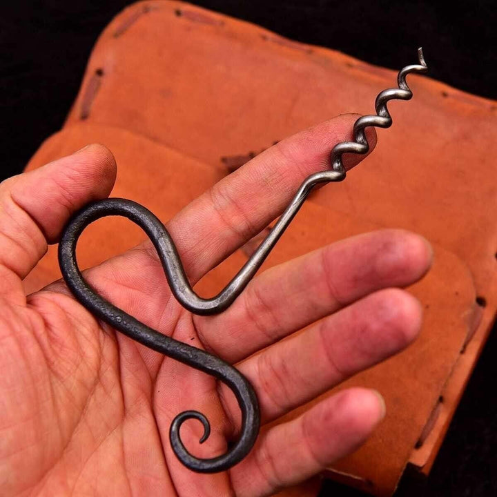 MAQSON Geschmiedeter Korkenzieher Mittelalter Stahl Eisen Wikinger 645EA