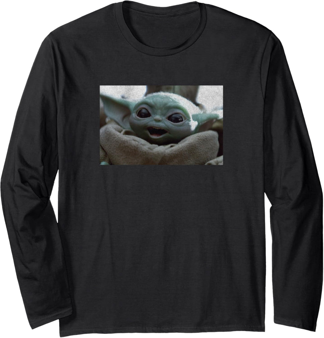 Star Wars: The Mandalorian The Child Happy Face Langarmshirt