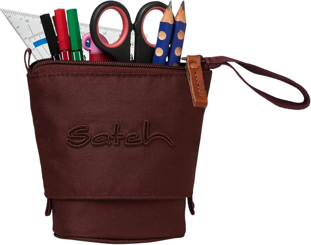 Satch Pencil Slider Federmäppchen Stiftehalter zum Stehen 3 Innenfächer Geheimfach Recycelte Materia