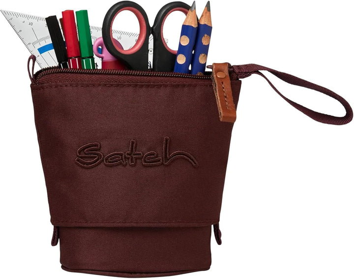 Satch Pencil Slider Federmäppchen Stiftehalter zum Stehen 3 Innenfächer Geheimfach Recycelte Materia