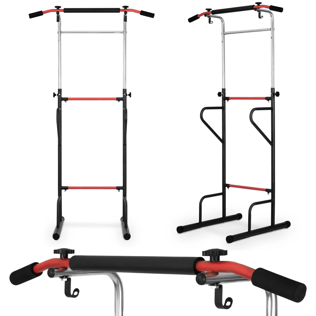 NEO SPORT Freistehende Klimmzugstange NS-300 für Klimmzüge Krafttraining Übungen aus verstärktem Sta