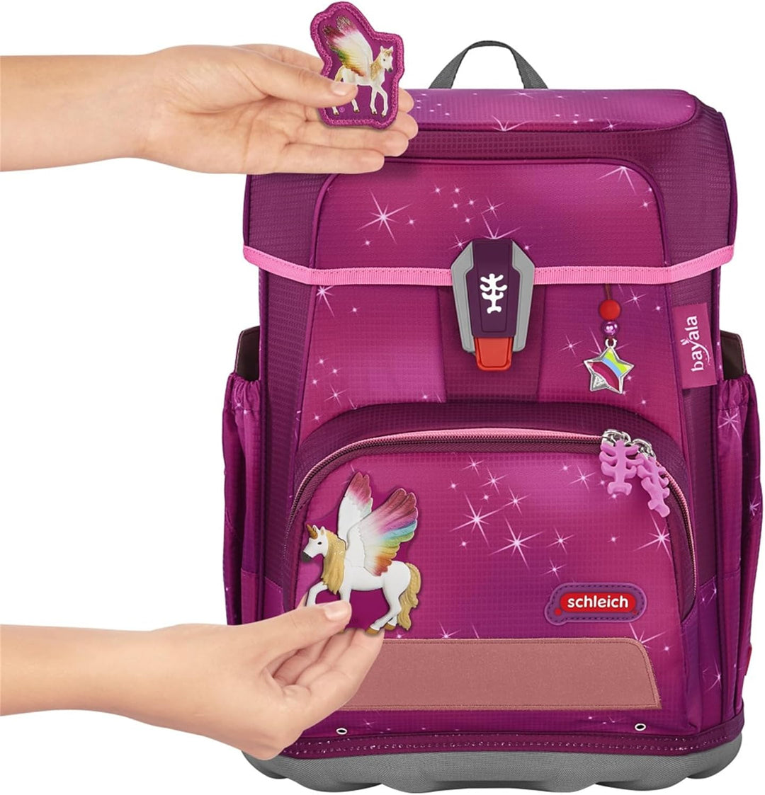 Step by Step Magic MAGS Schleich bayala® Regenbogeneinhorn, rosa, 3-TLG, 2 Magnet-Applikationen & 1