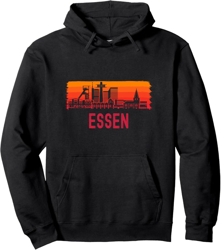 Essen Nordrhein Westfalen Stadt Skyline Pullover Hoodie