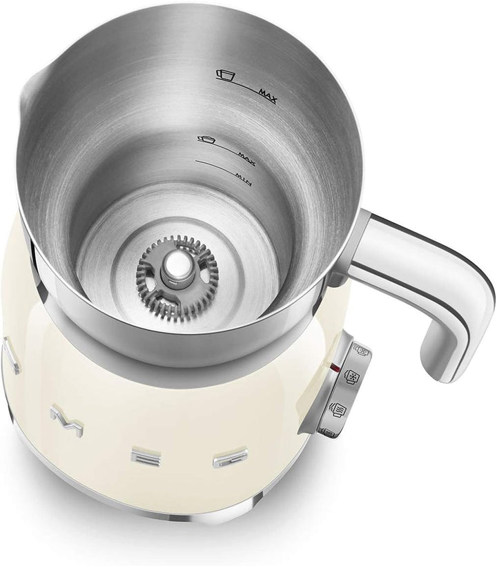 Smeg MFF01WHEU, 600, Aluminium, weiss Milchaufschäumer 2318 Jahre vor Ort Garantie