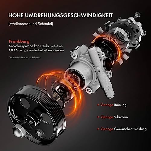 Frankberg Servopumpe Hydraulikpumpe Lenkung Ohne Riemenscheibe Kompatibel mit Mondeo III B5Y B4Y BWY