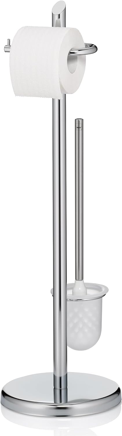 Kela Ken Toilettengarnitur, Metall, Silber glänzend, 73 cm