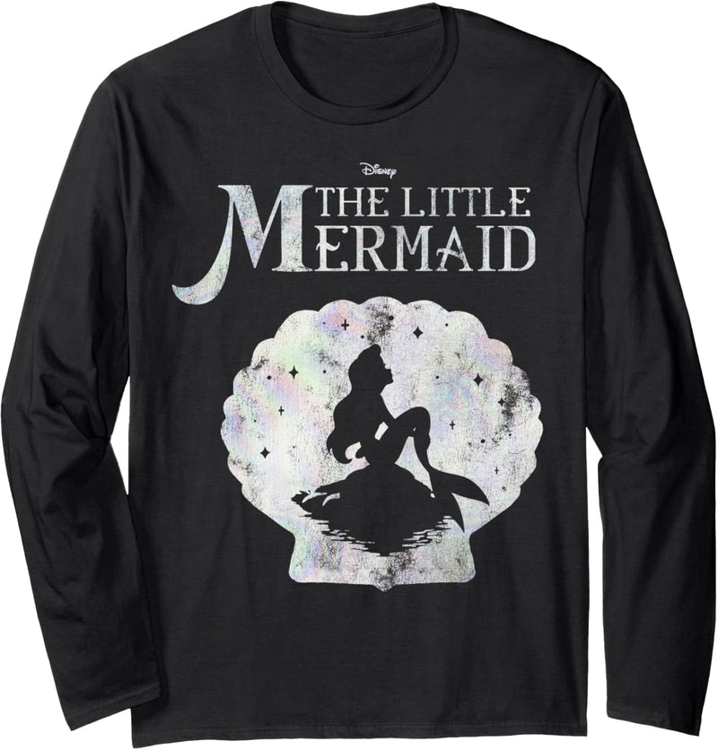 Disney The Little Mermaid Ariel Seashell Silhouette C1 Langarmshirt