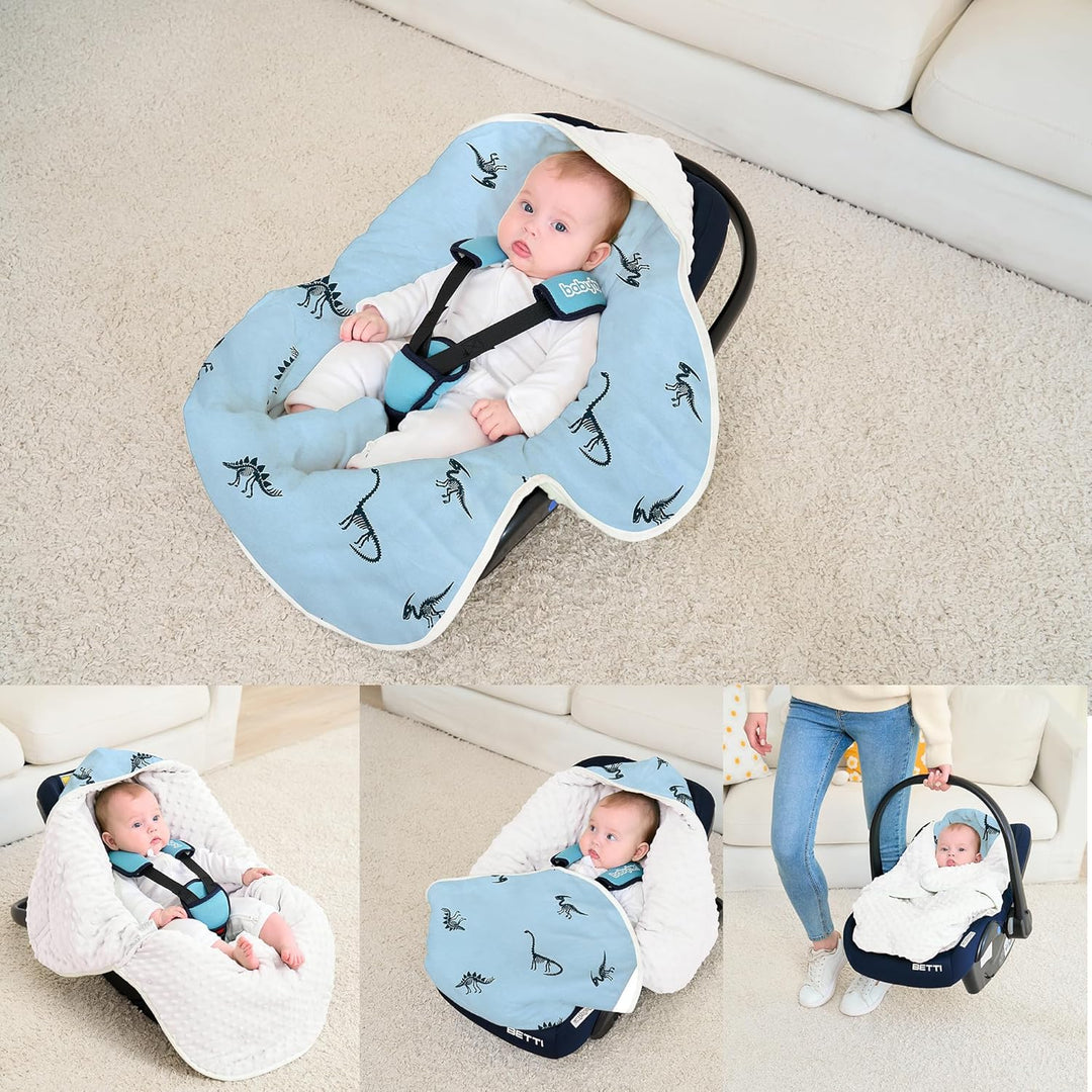 Einschlagdecke Babyschale für Winter Buggy Universal Fusssack Babydecke Baumwolle Baby Pucksack für