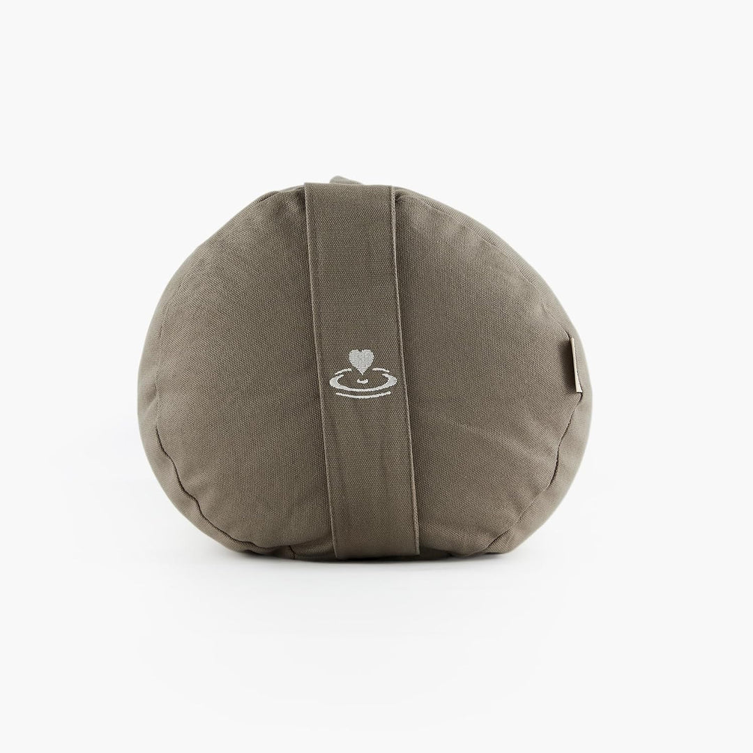 Myga Buchweizen Bolster Kissen | Ergonomisches Yoga- &amp; Meditationskissen | Abnehmbarer Bezug &amp; Natür