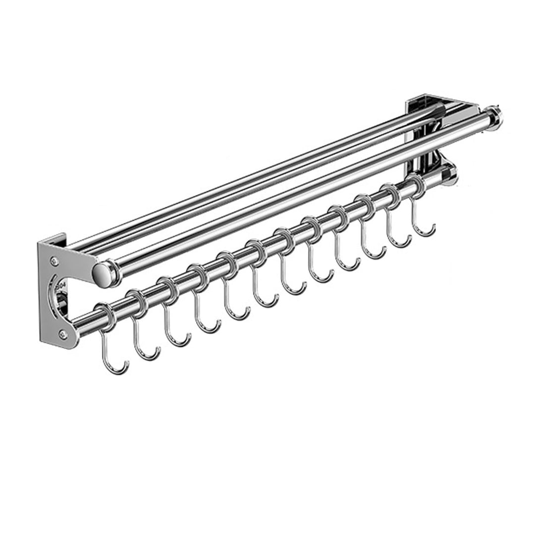 platzsparende Küchenutensilien Rack mit Haken, Küche Aufbewahrungsregal für Utensilien Spatel Löffel