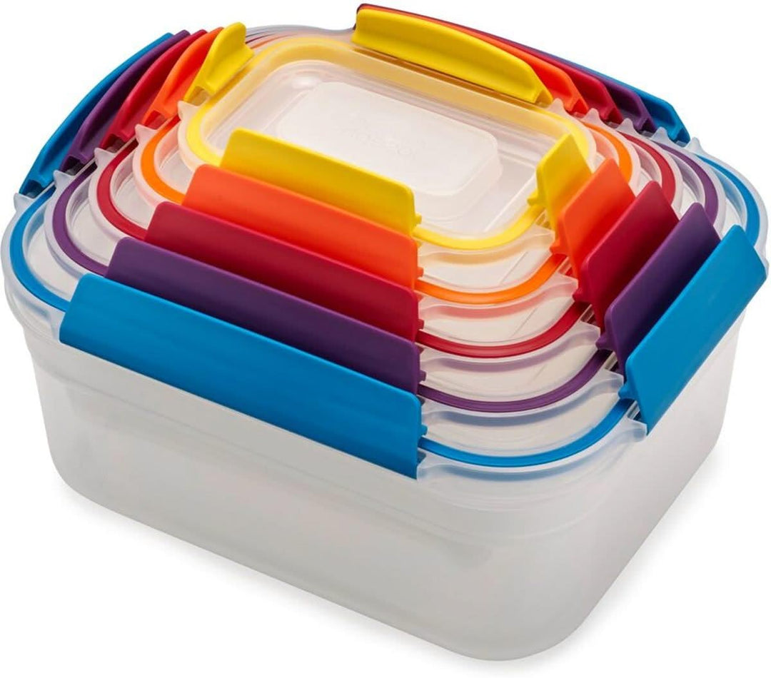 Joseph Joseph Nest Lock, 5 Stück Kunststoff Küche Lebensmittel Lagerung aufbewahrungsbox mit Deckel,