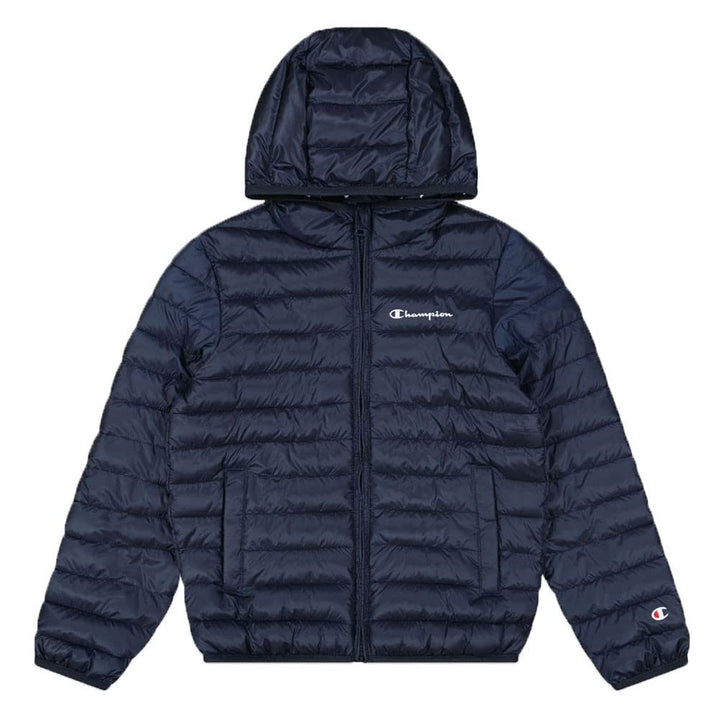Champion Unisex Kinder Legacy Outdoor Light Hooded Wattierte Jacke 9-10 Jahre Marineblau, 9-10 Jahre