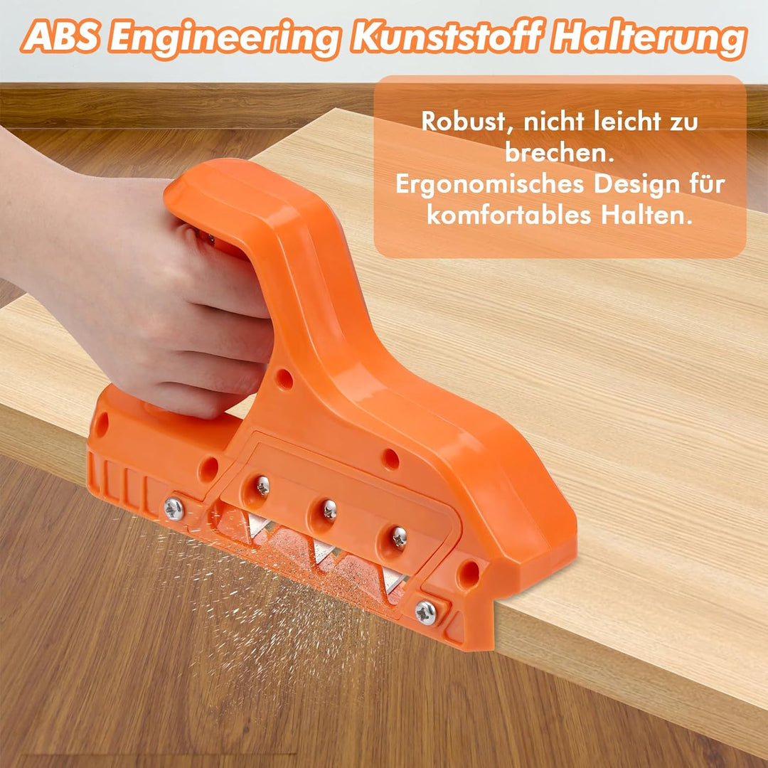 Kantenhobel für Gipskarton, Gipskarton Hobel mit 45° und 60° Klingensatz, Robust Gipskarton Schneide